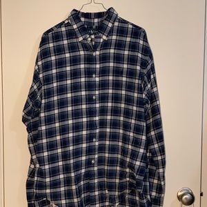 Ralph Lauren navy and white flannel